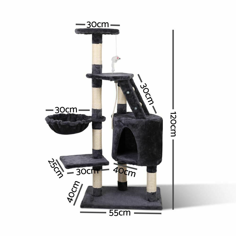 Large Cat Scratching Treehouse 120cm - Home Insight