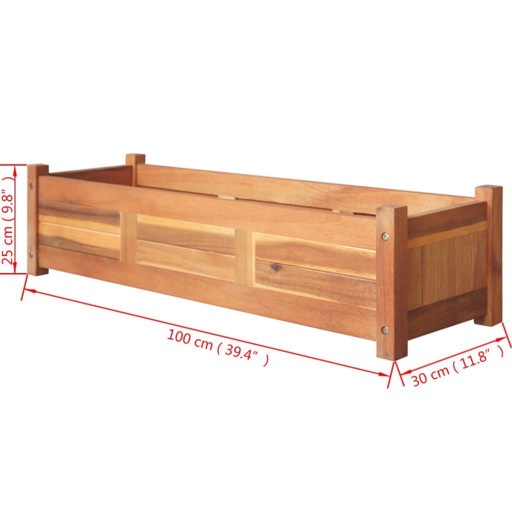 Planter Box - Acacia Wood - Home Insight