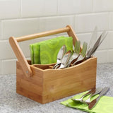 Bamboo Utensil & Condiment Caddy - Home Insight