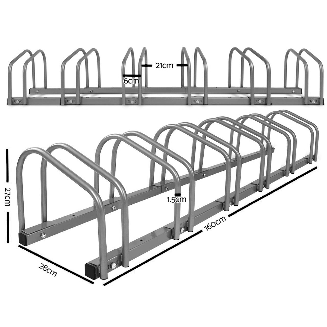 Bike Parking Rack (3-6) - Home Insight